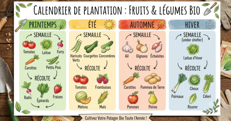 Calendrier plantation fruits legumes org : le guide complet pour réussir son potager toute l’année calendrier plantation fruits legumes org